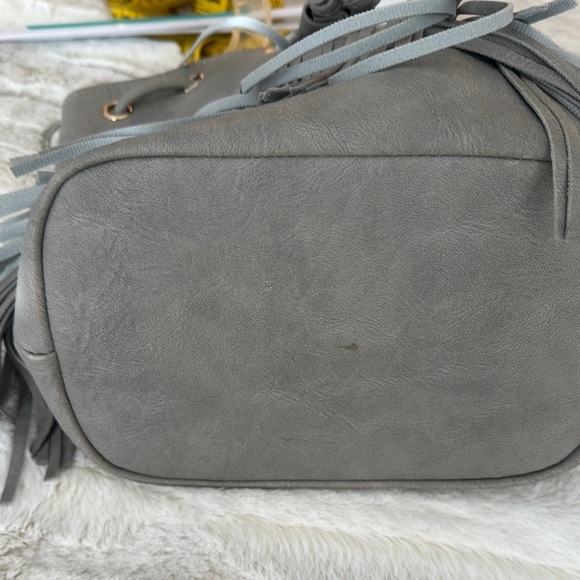 VENUS Gray Fringe Crossbody Bag - Picture 6 of 10